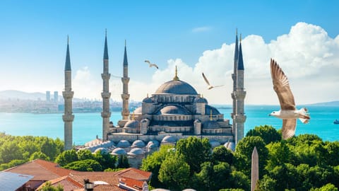 Nearby landmark, Day, Natural landscape, City view, Landmark view, Sea view