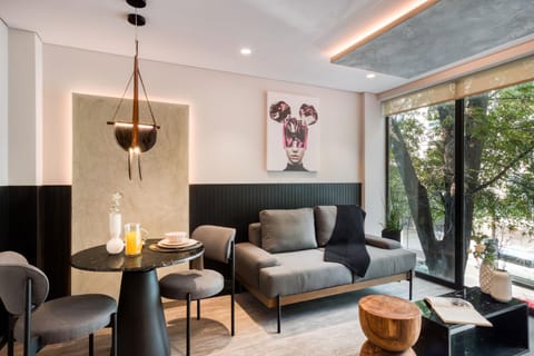 Living room, Seating area, Dining area