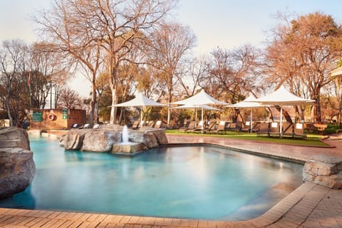 Swimming pool, Sunset
