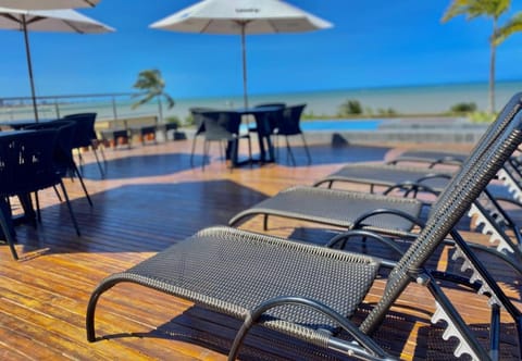 Natural landscape, Pool view, Sea view, Swimming pool, sunbed