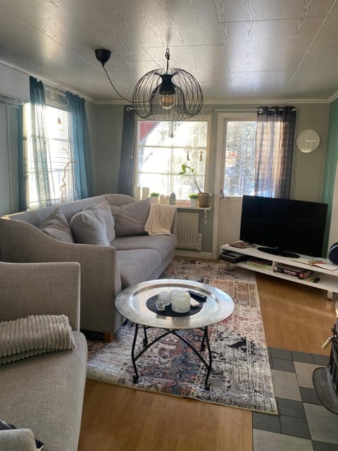 Little adorable red Villa in Norrbotten County, Sweden