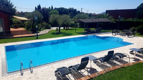 Natural landscape, Garden, Pool view, Swimming pool, sunbed