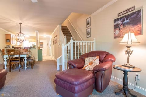 Riverfront home within walking distance of Helen House in Helen