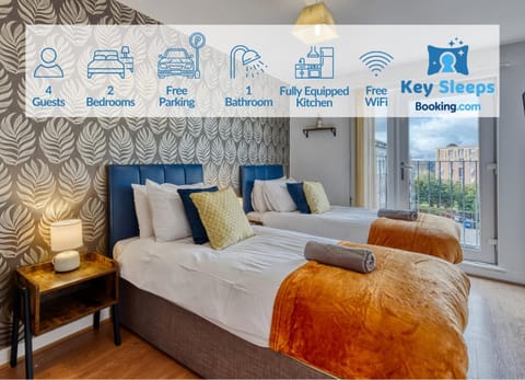 Stylish Free Parking Leisure Contractor Apartment in Wigan