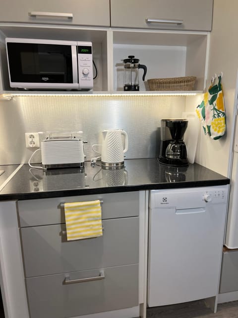 Coffee/tea facilities, Kitchen or kitchenette, minibar, stove, toaster