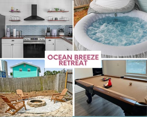 Billiard, Hot Tub, Kitchen or kitchenette, fireplace