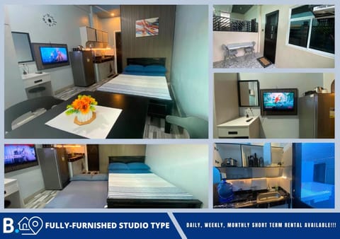 Bed, TV and multimedia, Kitchen or kitchenette, Photo of the whole room, Bedroom