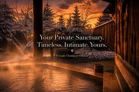Natural landscape, Winter, Hot Spring Bath, Text overlay, Sunset, Open Air Bath