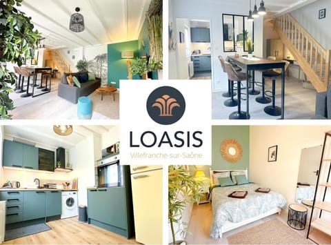 LOASIS-T4 Duplex Calme Hypercentre Proche Rue Nat Apartment in Villefranche-sur-Saone