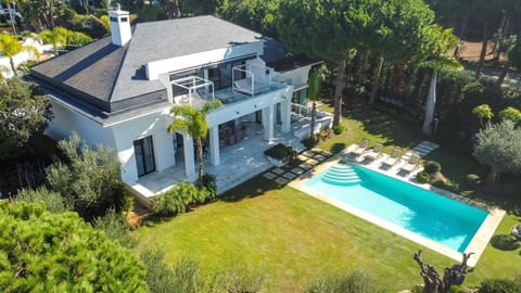 Property building, Living room, Swimming pool
