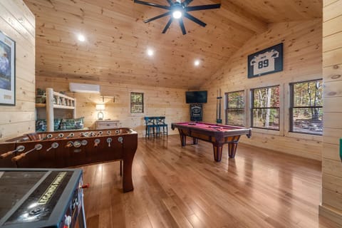 Billiard, Game Room, TV and multimedia, fireplace