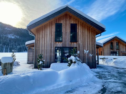 Property building, Winter, Mountain view