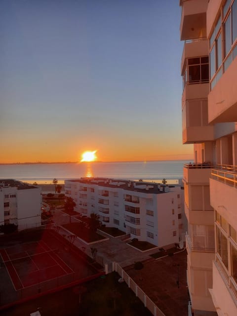 Property building, Natural landscape, View (from property/room), Beach, Sea view, Sunset