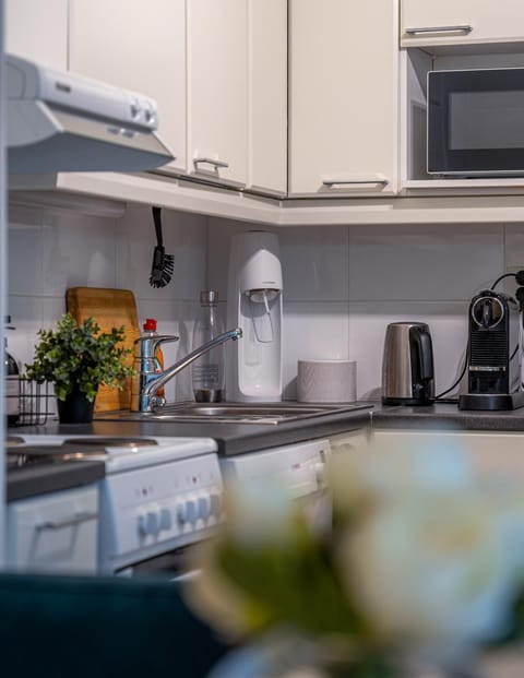 Coffee/tea facilities, dishwasher, minibar, pet friendly, stove, toaster