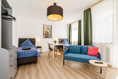 Bed, Seating area, Bedroom