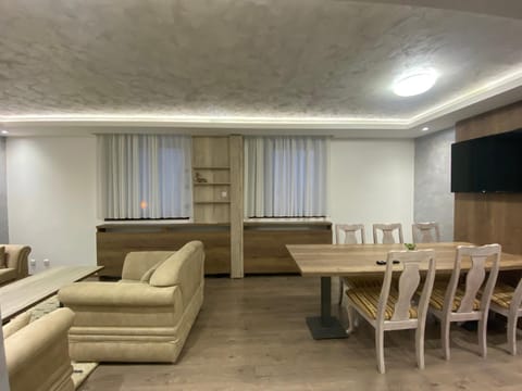 Living room, Seating area, Dining area
