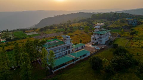 Bird's eye view, Mountain view, Sunset