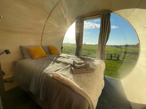 Property building, Bed, Natural landscape, View (from property/room), Bedroom, towels