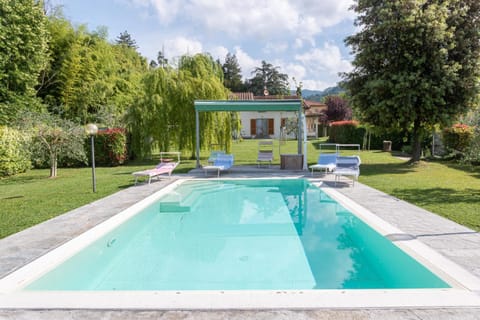 Property building, Living room, Swimming pool