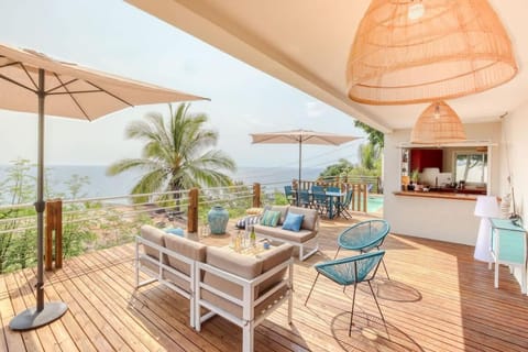 Patio, View (from property/room), Balcony/Terrace, Dining area, Sea view