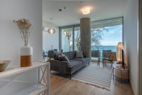 Living room, Seating area, Sea view