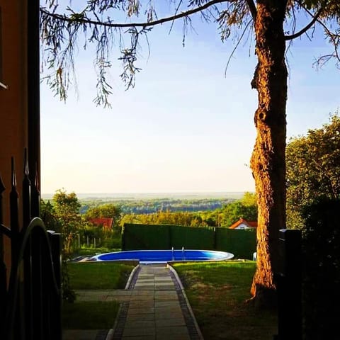Spring, Day, Natural landscape, Garden, Garden view, Pool view, Swimming pool