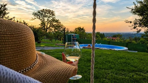View (from property/room), Swimming pool, sunbed