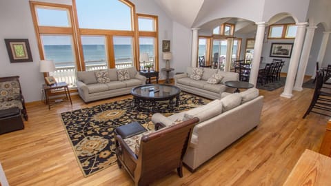OCEANFRONT, 12 BRs, Priv Pool, Pool Table, ELEV, OCean Views, Theater Rm, WL853, Out of Office OBX House in Corolla