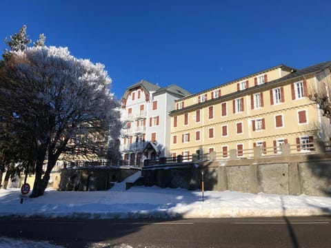 Property building, Winter, Garden