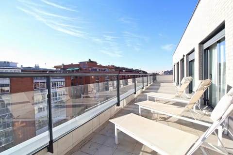 Property building, Day, View (from property/room), Balcony/Terrace, Seating area, sunbed
