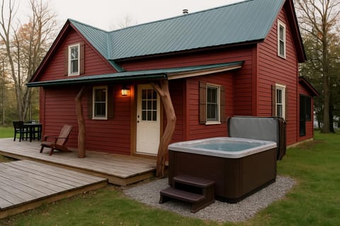 Charming Cabin with Hot Tub & Fire Pit Cabin in Pepin