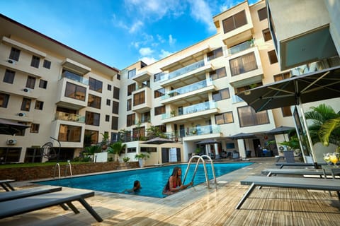 Property building, Pool view, Swimming pool