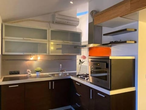 Kitchen or kitchenette, pet friendly, stove, air conditioner