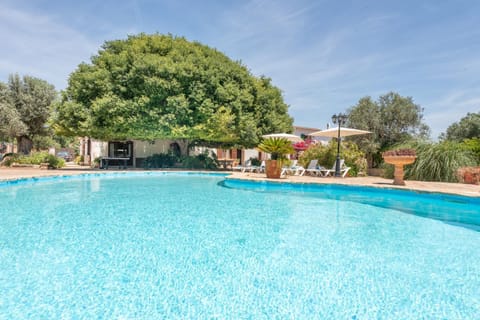 Property building, Living room, Swimming pool