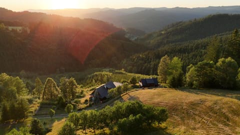 Natural landscape, Mountain view, Sunset