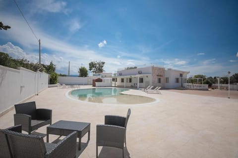 Property building, Garden, Pool view, Swimming pool, sunbed