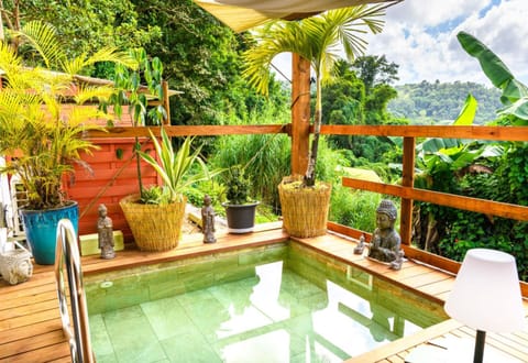 Patio, Day, Natural landscape, Garden, View (from property/room), Garden view, Pool view, Swimming pool
