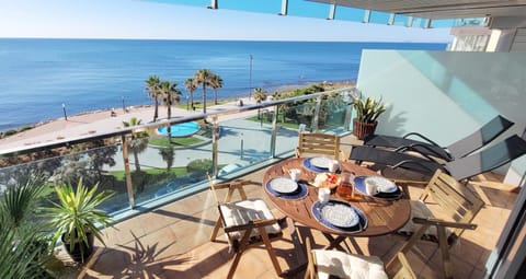 Day, View (from property/room), Balcony/Terrace, Sea view, sunbed