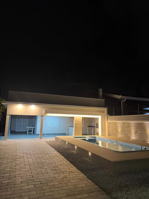 Night, Pool view, Swimming pool