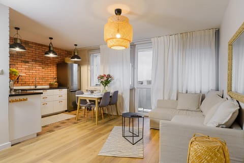 Kitchen or kitchenette, Living room, Dining area