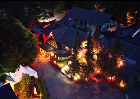 Property building, Night, Bird's eye view
