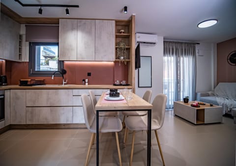 Kitchen or kitchenette, Living room, Dining area