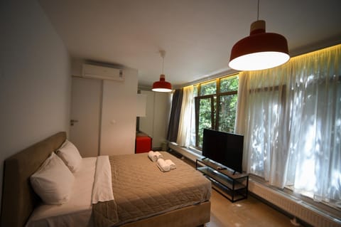 Bed, TV and multimedia, Photo of the whole room, Bedroom