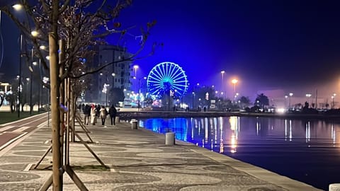 Nearby landmark, Night, River view