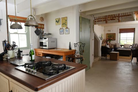 Living room, kitchen