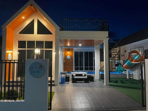 Property building, Patio, Night