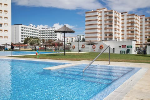 Property building, Living room, Swimming pool