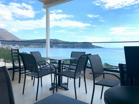 Patio, Balcony/Terrace, Seating area, Dining area, Sea view