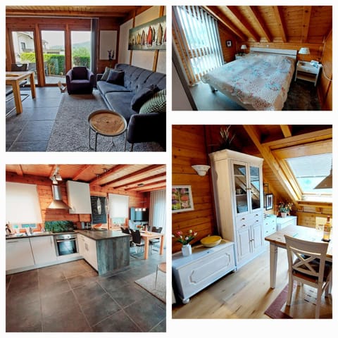 Kitchen or kitchenette, Living room, Seating area, Dining area, Bedroom