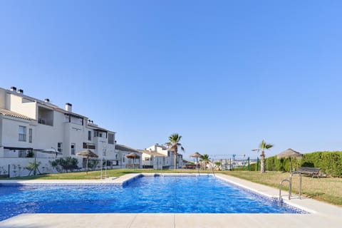 Property building, Living room, Swimming pool